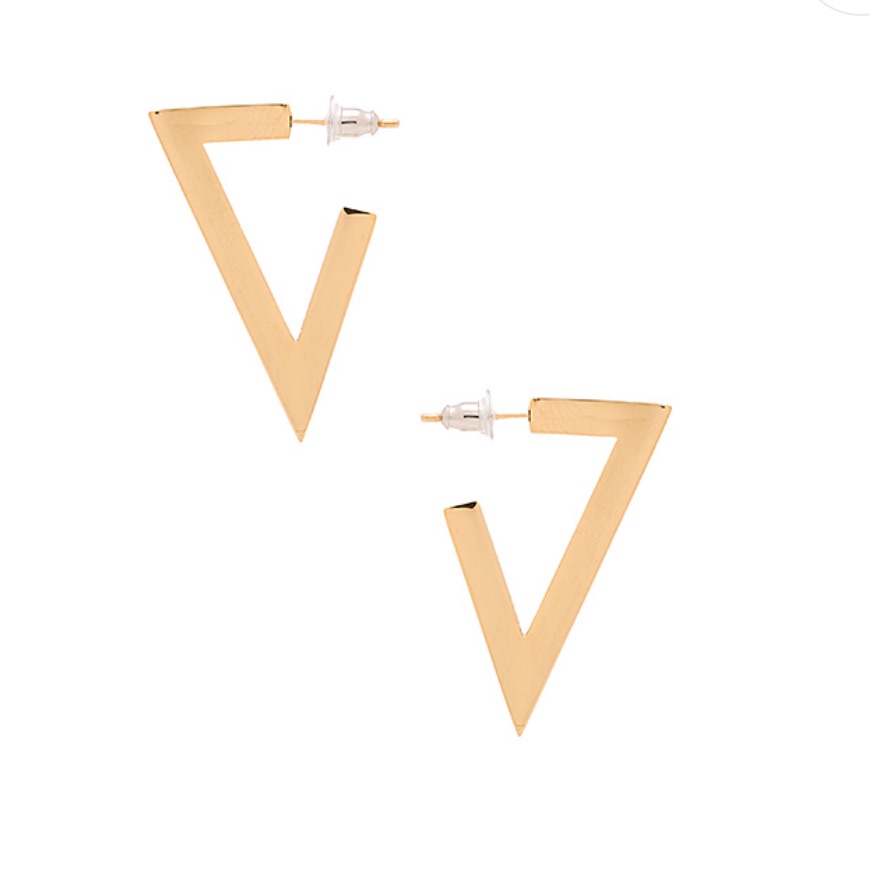 Amber Sceats Jet Earrings In Gold